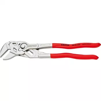 Knipex replinis veržliaraktis 250 mm, nikeliuotas, PVC rankenos, poliruoti nasrai