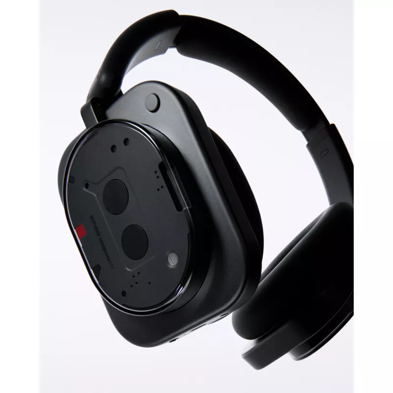 Ausinės viršugalvinės su aktyviu triukšmo slopinimu Nothing Headphone (1) — juodos, belaidės ir laidinės