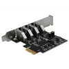Vidinė PCIe USB 3.2 Gen 1 adapterio kortelė DeLOCK 90304