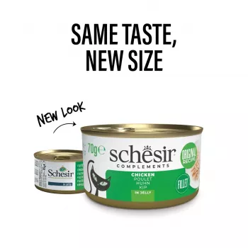 SCHESIR vištiena drebučiuose – šlapias kačių ėdalas – 70g