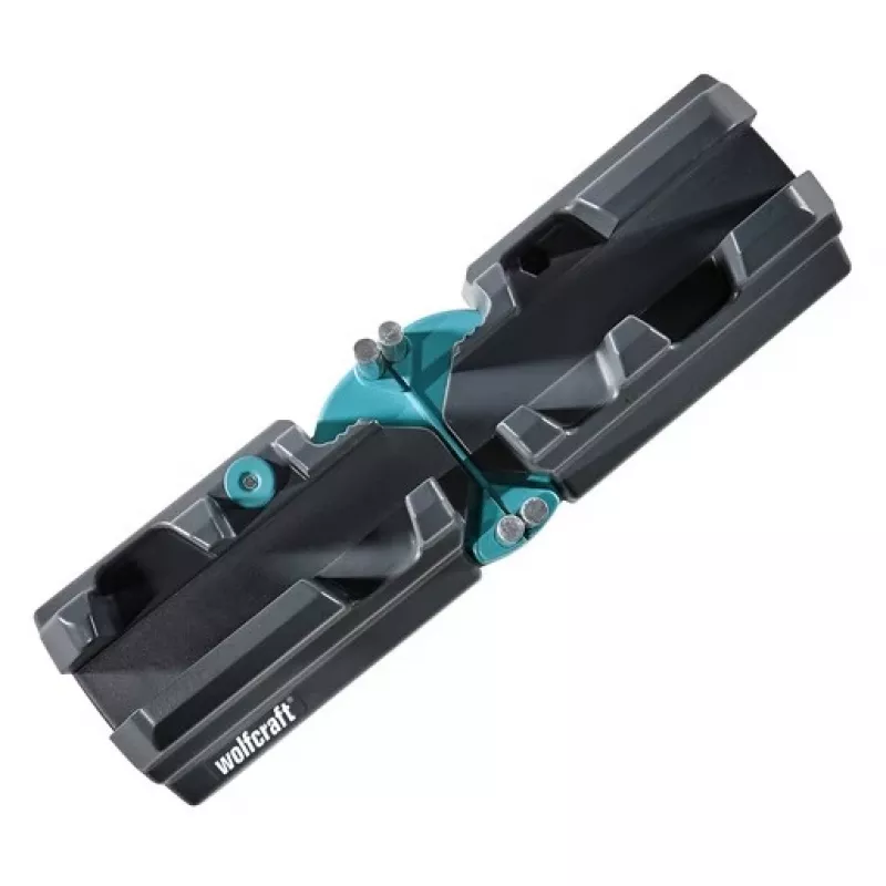 Nuolaidų ir kampų pjovimo šablonas Wolfcraft 6948200 – kampų matuoklis, 85–180° matavimas, lentoms iki 3 cm, juodas