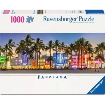 Dėlionė Ravensburger 12001710 — 1000 dalių, miesto panorama, 980×375 mm, nuo 14 m.