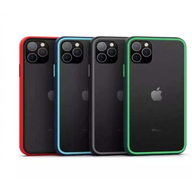 Apsauginis antišoko dėklas COMMA Joy, skirtas iPhone 11 Pro, raudonas