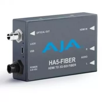 AJA HA5-FIBER Pilka – HDMI į šviesolaidžio keitiklis
