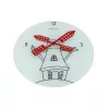 NeXtime klok 8807 Windmil, Ø30 cm, sieninis, balta/juoda/raudona