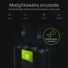 Automobilinis keitiklis Green Cell INV10 2000 W, 12 V DC į 230 V AC, C tipo išėjimas, 50 Hz, juodas