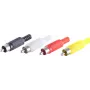 Jungtis RCA ShiverPeaks BS51400-SET Juoda Raudona Balta Geltona