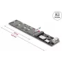 DELOCK OCuLink į M.2 Key M NVMe SSD adapteris keitiklis 64291
