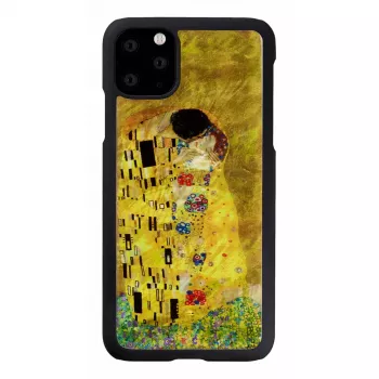 Dėklas iKins iPhone 11 Pro Max — juodas „bučinio“ dizainas, apsauginis