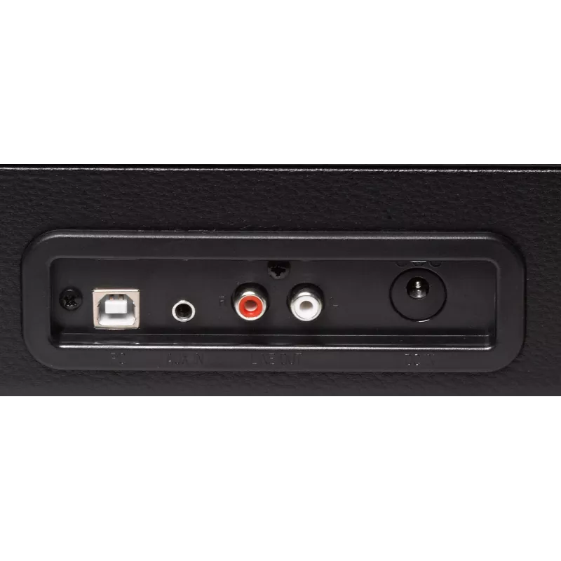 Denver VPL-120 USB patefonas su įmontuotais garsiakalbiais, juodas