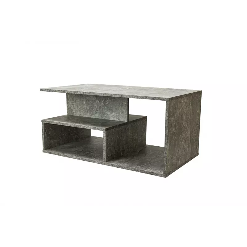 Staliukas kavos Top e Shop PRIMA BETON, laisvos formos viršus, taupe, 900×510×430 mm, 1 kojelė