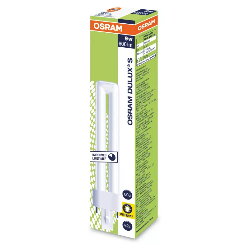 Osram DULUX S energiją taupanti lempa 9W/827 G23 FS1