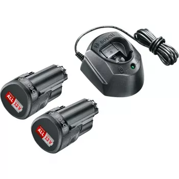 Bosch GAL1210CV 12V starterinis rinkinys su 2×1,5 Ah baterijomis ir įkrovikliu