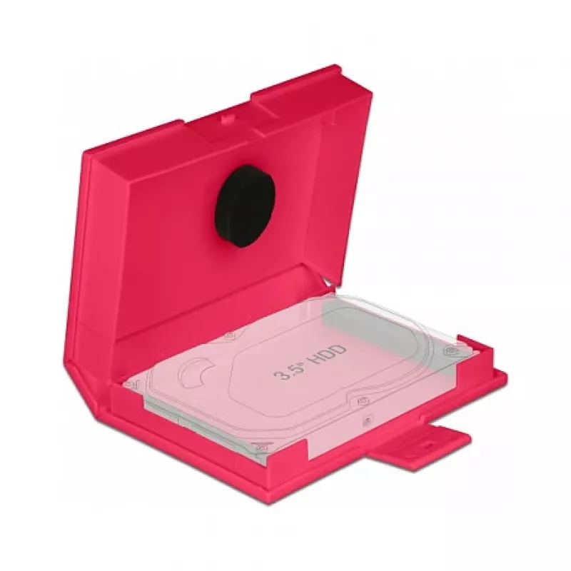 Apsauginė dėžutė DeLOCK 18374 3,5 inch HDD raudona
