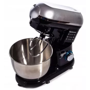 Planetarinė mėsmalė Ravanson RP-1500BS — 1500 W, 4,5 L nerūdijančio plieno dubuo, 6 greičių, impulsas, priedai