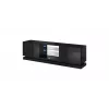 Cama TV spintelė QIU 200 MDF juodas blizgus/juodas blizgus