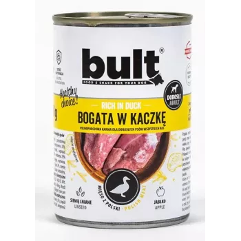 Šlapias šunų ėdalas BULT Rich in duck 800 g – pilnavertis konservuotas ėdalas