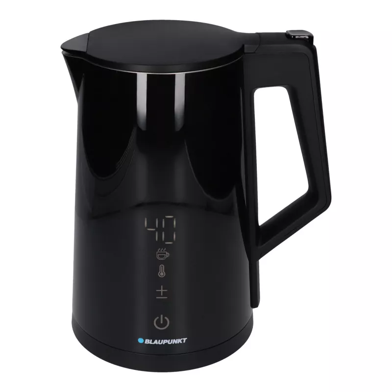 Elektrinis virdulys BLAUPUNKT EKD601, 1,7 L, 2200 W, reguliuojama 40–100 °C, juodas, nerūdijantis plienas