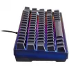 Deltaco Gaming DK240 mini 60% USB, RGB juoda klaviatūra