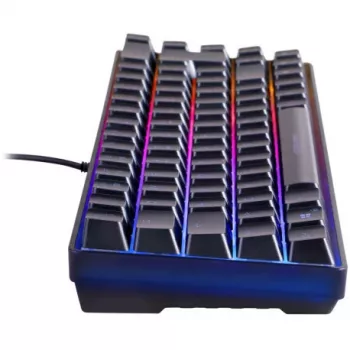 Deltaco Gaming DK240 mini 60% USB, RGB juoda klaviatūra