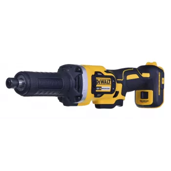 Tiesinis kampinis šlifuoklis DeWALT DCG426N-XJ, 18V akumuliatorius, 5000–25000 aps./min., užveržimo įvorė iki 6 mm, 760 W galia, 1,19 kg