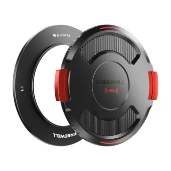 Lęšio pagrindo žiedas su dangteliu Freewell FW-L1-BL62 62 mm, skirtas Real Locking VND sistemai