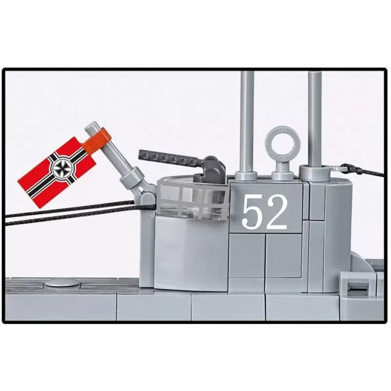 Konstrukcinis rinkinys Cobi U-Boot U-52 — 474 detalių modelis