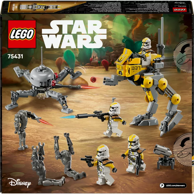 LEGO Star Wars 327-asis žvaigždžių korpusas klonų karių mūšis 75431 – 258 dalių, 7 minifigūrėlės, nuo 7 metų