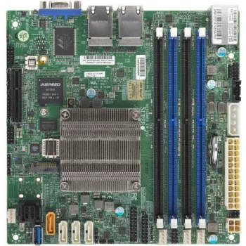 Motininė plokštė SUPERMICRO A2SDi-4C-HLN4F – Mini-ITX – Intel Atom C3558 – USB 3.0 – 4 x Gigabit LAN – Integruota grafika – BULK