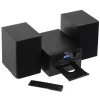 Mini Hi-Fi stereo sistema Adler AD 1917 – Bluetooth 5.3, CD/USB/MP3, 2×25 W RMS, FM imtuvas, 4 juostų ekvalaizeris, AUX, juoda