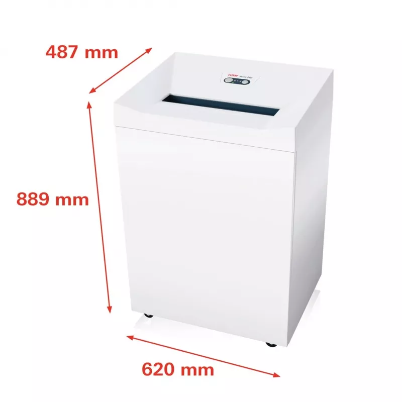 Popieriaus smulkintuvas HSM Pure 740 juostinis pjovimas 5,8 mm, 400 mm darbinis plotis, smulkina CD ir kreditines korteles