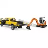 BRUDER Dodge RAM 2500 aptarnavimo sunkvežimis su priekaba