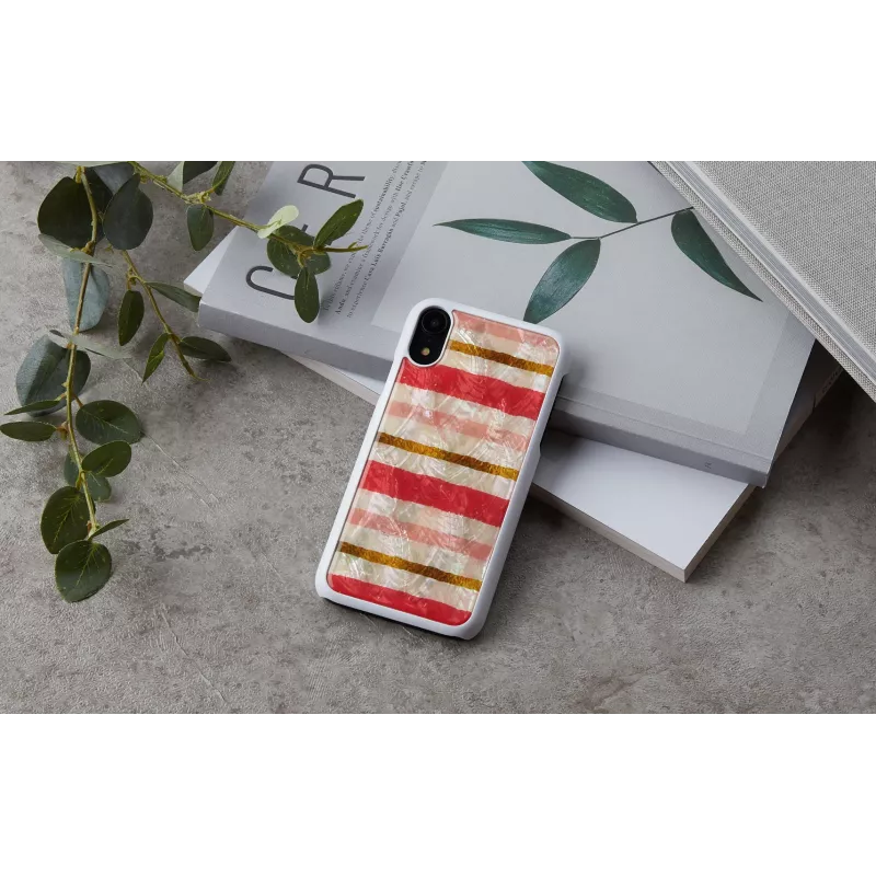 Apsauginis dėklas išmaniesiems telefonams iKins, skirtas iPhone XR, Short Cake dizainas, baltas