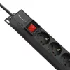 Qoltec aliumininis PDS stovo montavimui | 16A | 16 x Schuko | Vertikalus | 1,8 m