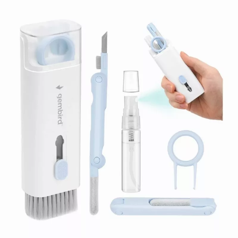 Gembird 7-in-1 Universal Portable Cleaning Kit – Baltas