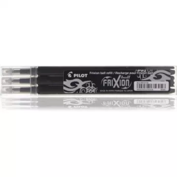 Pilot Frixion rašalo pildymo rinkinys 3x juoda (BLS-FR7-B-S3)