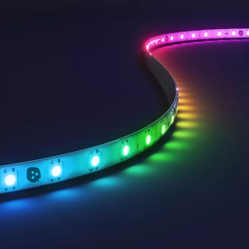 Nanoleaf Essentials NF085K02-5ALS Matter išmanioji daugiaspalvė HD apšvietimo juosta, pradinis rinkinys, 5 m, 300 LED, 16 mln.+ spalvų, 550 lm, 18 W, 2700-6500 K, Wi-Fi/Bluetooth
