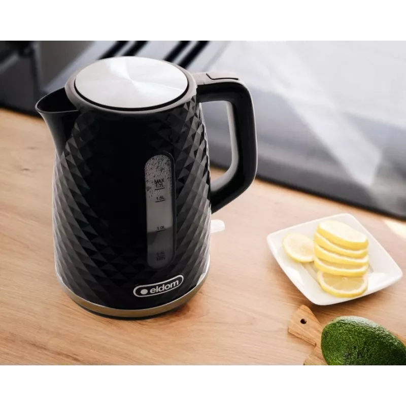 ELDOM ELLI virdulys, talpa 1,7 l, galia 2200 W, juodas, Strix