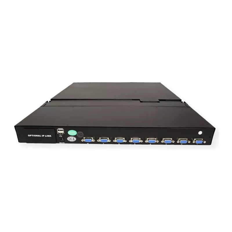 Rack konsolė VALUE 26.99.0123, 17 colių (43,2 cm) LCD, 1280×1024, 1U, prancūziška klaviatūra, juoda