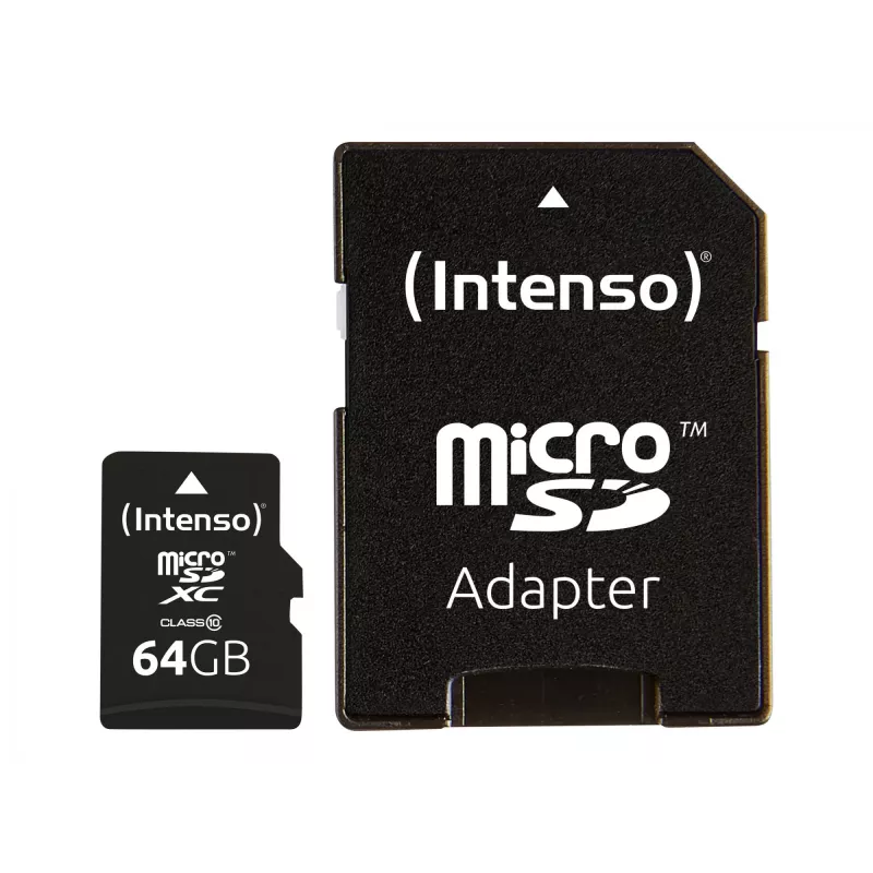 Intenso 64GB microSDXC Class 10 atminties kortelė