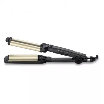 BaByliss C260E EasyWaves tekstūravimo lygintuvas, šiltai juodas, sidabrinis, 70.9 cm (1.8 m)