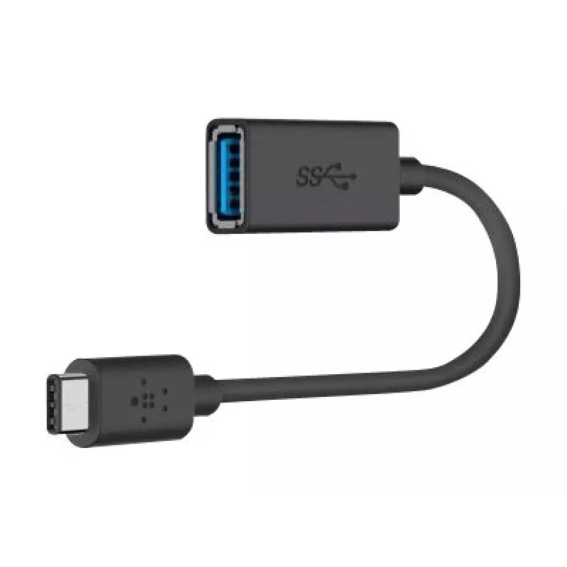 Belkin USB 3.0 USB-C ir USB-A keitiklis, 5 Gbps, juodas