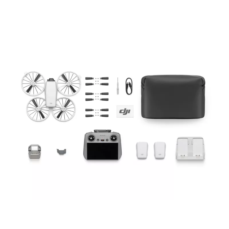 Kvadrakopteris DJI Flip Fly More Combo RC 2 – 4 rotoriai, 48 MP kamera, 3840×2160, maks. greitis 16 m/s, nuotolis 14000 m