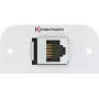 Kindermann Konnect 54 alu - Modulinis Faceplate-Snap-In - RJ-45 (7441000527)