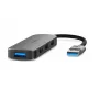 Nedis USB-Hub USB-A Kištukas - 4x USB A, 4 prievadai, USB 2.0 / USB 3.2 Gen 1, maitinamas per USB, 5 Gbps (CCGB61210GY01)