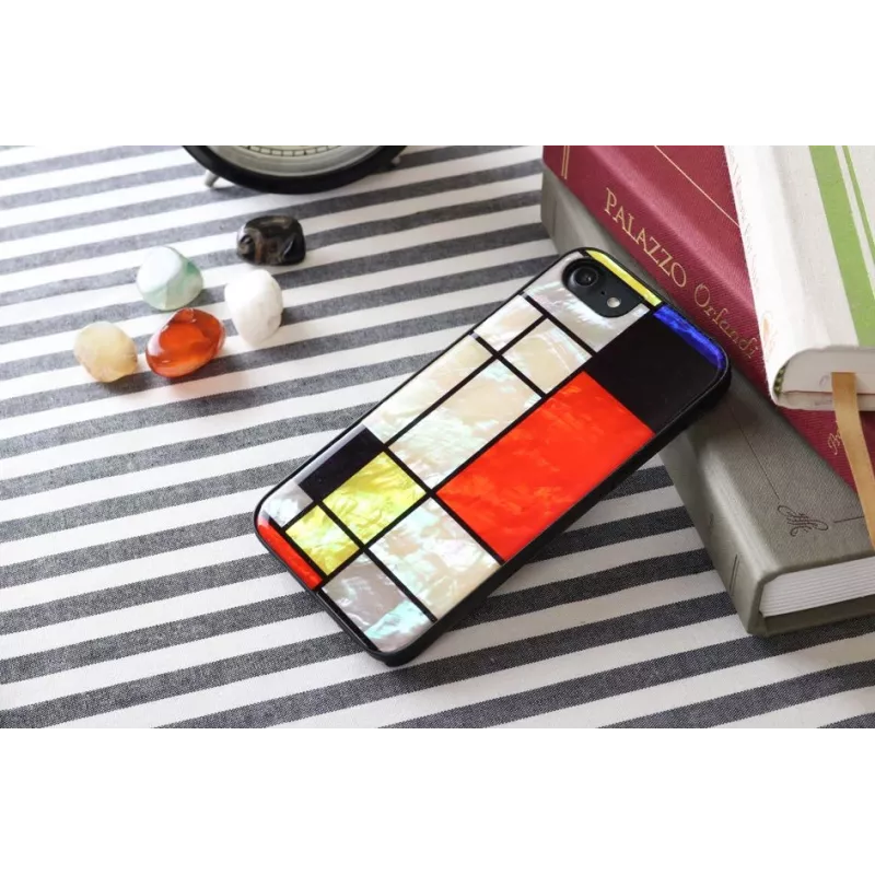 Apsauginis dėklas iKins Apple iPhone 8/7 Mondrian Black