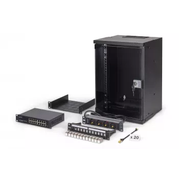 Sieninis stovas Digitus DN-49103-SET 9U 315 x 300 mm Juoda