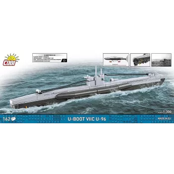 Povandeninio laivo modelis Cobi Type VIIC 1:300, rinkinys 4857