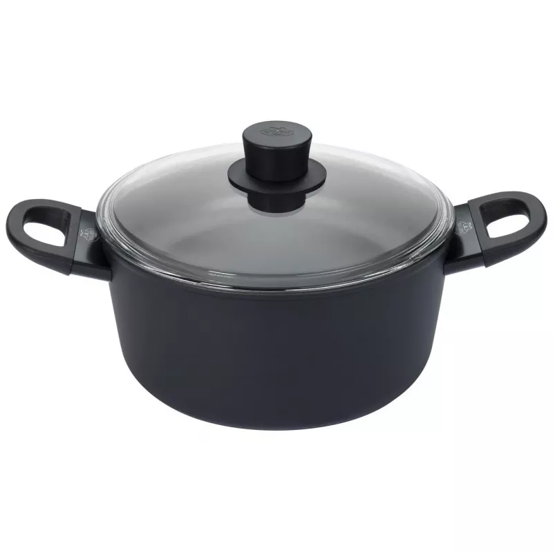 Puodas BALLARINI 75002-920-0 Apvalus Juodas Aliuminis 20 cm
