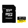 Silicon Power Inspire 512 GB MicroSDXC V30 UHS-I U3 A2 4K atminties kortelė su adapteriu (SP512GBSTXLA2V1NSP)